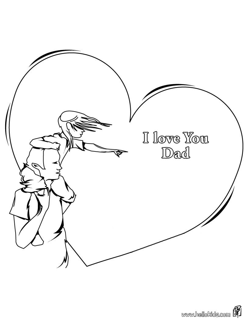 i miss you daddy coloring pages - photo #24